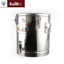 Factory direct supply of special thick commercial insulation bucket stainless steel large capacity milk tea bucket rice bucket soup bean paddle boiling bucket double layer