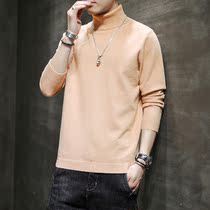 Official online shop sweater mens 2021 new autumn and winter trend knitwear mens half high neck sweater