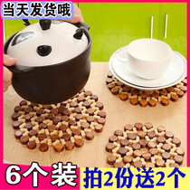 Heat-proof mat table mat bowl mat plate mat heat-resistant plate household pot mat vegetable anti-scalding mat bamboo