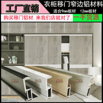 Wardrobe sliding door aluminum material Wardrobe sliding door material Wardrobe sliding door louver door aluminum material Meicheng door industry