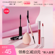 Name a cat I am a paintbrush adventurer set beginner makeup suit cosmetics combination nude makeup light makeup