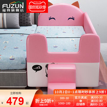 Childrens bed girl princess bed with guardrail single bed baby baby splicing bed soft bag widened bed bed artifact