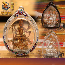 Thai handicraft brand Buddha brand genuine Baccarat Fotai Pavilion Chan Nan Diao pendant pendant ornament