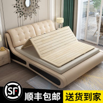 Folding bed board ribs frame Large flat pine waist protection ridge bed board Single 1 5 double 1 8 meters widened hard bed board