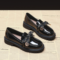 Lefos shoes womens shoes 2022 new spring exploits flat bottom single shoes spring autumn money 100 ride Inn wind small leather shoes
