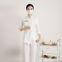 Like the female spring high-end beauty salon clothing female spring beauty salon temperament health care center footbath mechanics suit