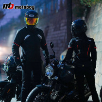 MOTOBOY Motorcycle Riding Suit Four Seasons Waterproof Men's and Women's Fall-proof Motorcycle Racing Jacket Jacket Couple Warm