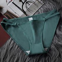 Sexy low waist hollow hollow cotton panties triangle pants
