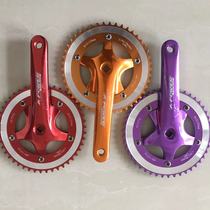 All aluminum dead flying teeth plate aluminum alloy tooth plate 46T tooth plate aluminum alloy crank anode tooth plate color wheel