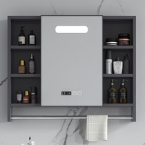  Bathroom mirror Smart mirror cabinet Wall-mounted with shelf storage All-in-one cabinet Simple toilet Bathroom separate