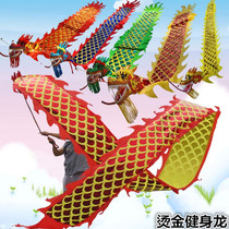Square Fitness Dragon Dance Dragon Dance Dragon Ribbon Throw Colorful Dragon Color Bar Early School Adults Middle-aged And Elderly Bronzed Dragon Shake Dragon