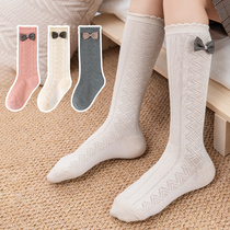 Spring and autumn socks baby stockings girls girls in stockings princess style foreign style childrens high-barrel stockings Korea