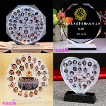 Graduation souvenir classmate party gift creative Crystal photo gift custom Trophy medal customization