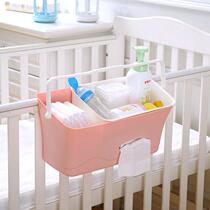 Baby bedside storage box diaper hanging bag diaper table diapers bedside bedside storage basket rack multifunctional