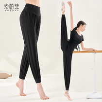 Black loose dance pants practice clothes female body summer bloomers Latin dance yoga dance clothing summer