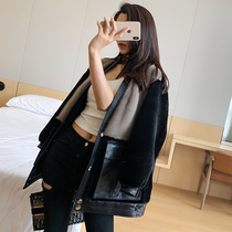 2021 New Merino fur one coat womens mink fur leather fur coat fashion Young long style