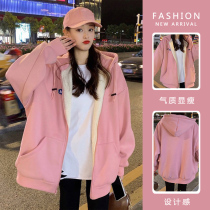 British Next Kiss2023 winter new maternity coat fashion loose all-match hooded plus fleece coat