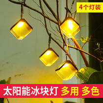Solar lamp outdoor waterproof LED hanging lamp Home Villa Courtyard Decorative garden Hanging Tree Landscape Small Chandelia