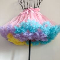 Lolita Rainbow Dress Supports Ultra-Puffy Violent Screen Skirt Half-Body Puffy Cloud