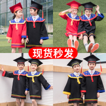 Childrens Doctoral School Graduation Photo Clothing Doctoral Cap Photo Clothes Graduation Gown Bachelors Clothing