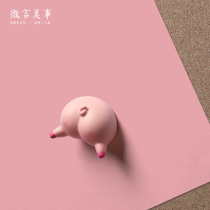 Pink pig butt pushpin cartoon cute nail cork board decorative felt plate magnet magnetic iron magnet