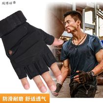 Special Forces Tactical Training Half Finger Anti-Slip Fitness Exercise Motorcycle Motorcycle Cycling Children and Teenless Gloves