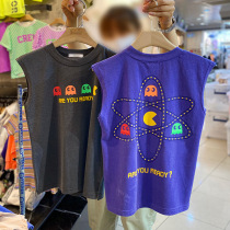 Ruirui Mom 2021 childrens summer vest cotton casual small and medium-sized boy and girl baby thin sleeveless top