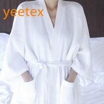 Massage sweat steamed sauna sweat steam cotton cotton waffle bathrobe bathrobe beauty salon foot bath soft absorbent