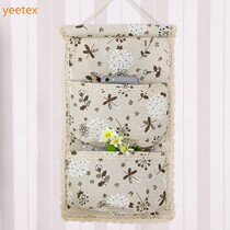 Cashier Bag Multilayer Cloth Art Wall Hanging Suspended Storage Debris Bag Mobile Phone Hanging Pocket Bag Socks Wardrobe containing hanging bag