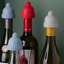 Champagne red bottle sealed wine household leakage nozzle silicone creative player cute plug common