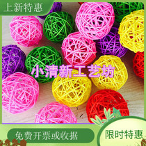 Kindergarten decoration hanging hanging air hanging colorful ball handmade rattan DIY creative rattan corridor Huanchuang decoration products