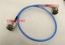 RF N-JJW semi-flexible RG402 blue microwave jumper AP high frequency N double male one bend straight L16 male feeder