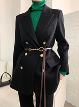x-oulan black plus cotton woolen blazer women 2021 new design sense niche senior suit F8651