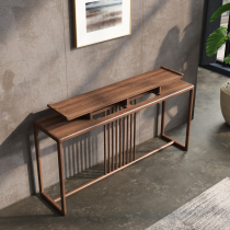 New Chinese style solid wood entrance table Modern simple case for Buddha bar table End view table Living room Zen entry cabinet