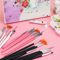 Fandi watercolor gouache pen hook-up PEN 15 sets bjd doll makeup pen clay sculpture pens color pen doll painting face hand-to-hand model details painting makeup very fine seepage line