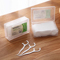  Household disposable ultra-thin high tension floss stick Family-mounted portable portable interdental tooth toothpick flossing flat line