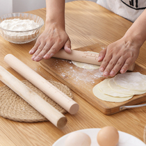 Kitchen solid wood rolling pin two-tipped non-stick dumpling shaft and face stick carrying rolling Hammer baking tool