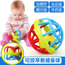 Infant hand-grasping rattling ball 3-6-12 months baby puzzle fitness ball Children can bite soft rubber toy ball