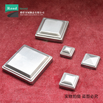 Iron Art Square Pipe Accessories Guardrails Capped stamping sheet Closure Railing Coping cover Shield Shade cap Zinc Steel Trim
