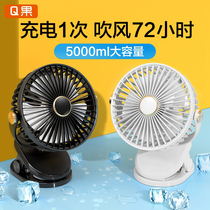 USB small fan mini student dormitory portable portable portable electric fan bed hanging desktop mute small clip office table big wind baby small handheld rechargeable desktop fan