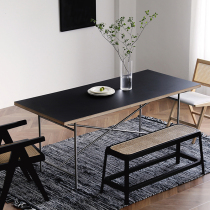 Bauhaus Minimal Table Middle Stainless Steel Desk Desk Desk Desk Desk Simple INS Meeting Long Table