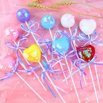 Cake Decoration Baking Plug-in bright sheet Butterfly Knot Inserted Flag Stick Candy Round Love Sweet Table Dress