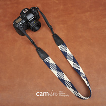 camin flower color lattice braided striped fashion camera braces suitable for Canon Nikon Sony single counter microsheet