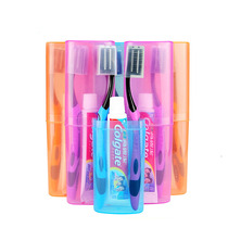 Travel Travel Toothbrush Suit Touristory Outdoor Supplies Portable Wash Toiletry Bag Toothpaste toothbrush towel containing gargling cup