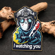 New products Chapter Law JAOSN Jason Mask Man Magic Magic Sticker Badge Tactical Personality Morale Badge 3D Solid Rubber Stamp