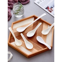 Melamine spoon long handle commercial high temperature resistant restaurant hotel color with hook imitation porcelain plastic small spoon spoon spoon spoon spoon