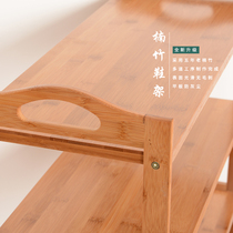 Nanzhuzi shoe rack simple household solid wood multi-layer dustproof wood shoe rack saves space door storage shoe cabinet