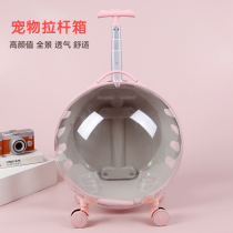 Cat Bag Out Portable Pet Pull Bar Case Transparent Space Cabin Bubble Box Kitty Travel Backpack Pooch Suitcase