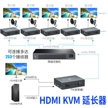 HDMI network cable extender with USB mouse keyboard transmitter 150 m support 1 pair multi network 1080p HD