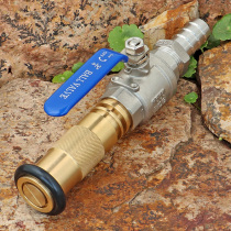 Large Flow Professional Fire Flowering Direct Current Water Pump Watering Garden Irrigation Sprinkler High Pressure Flushing Copper Water Gun Nozzle